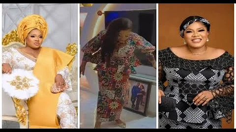Yoruba movie actress, Toyin Abraham (Kolawole Ajeyemi's wife) dancing joyfully