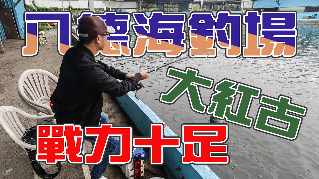 【台客去釣魚】這是一間藏在巷弄中的海釣場！肥大老紅鮕拉起來真爽！ feat.八德海釣場