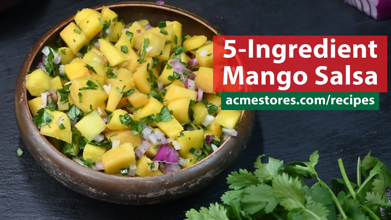 5 Ingredient Mango Salsa recipe