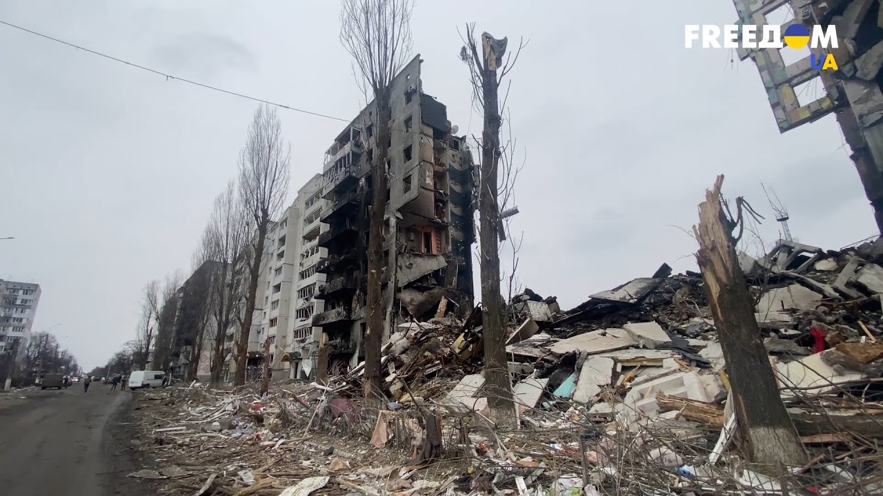 Шокирующие кадры из Бородянки под Киевом после российского вторжения
