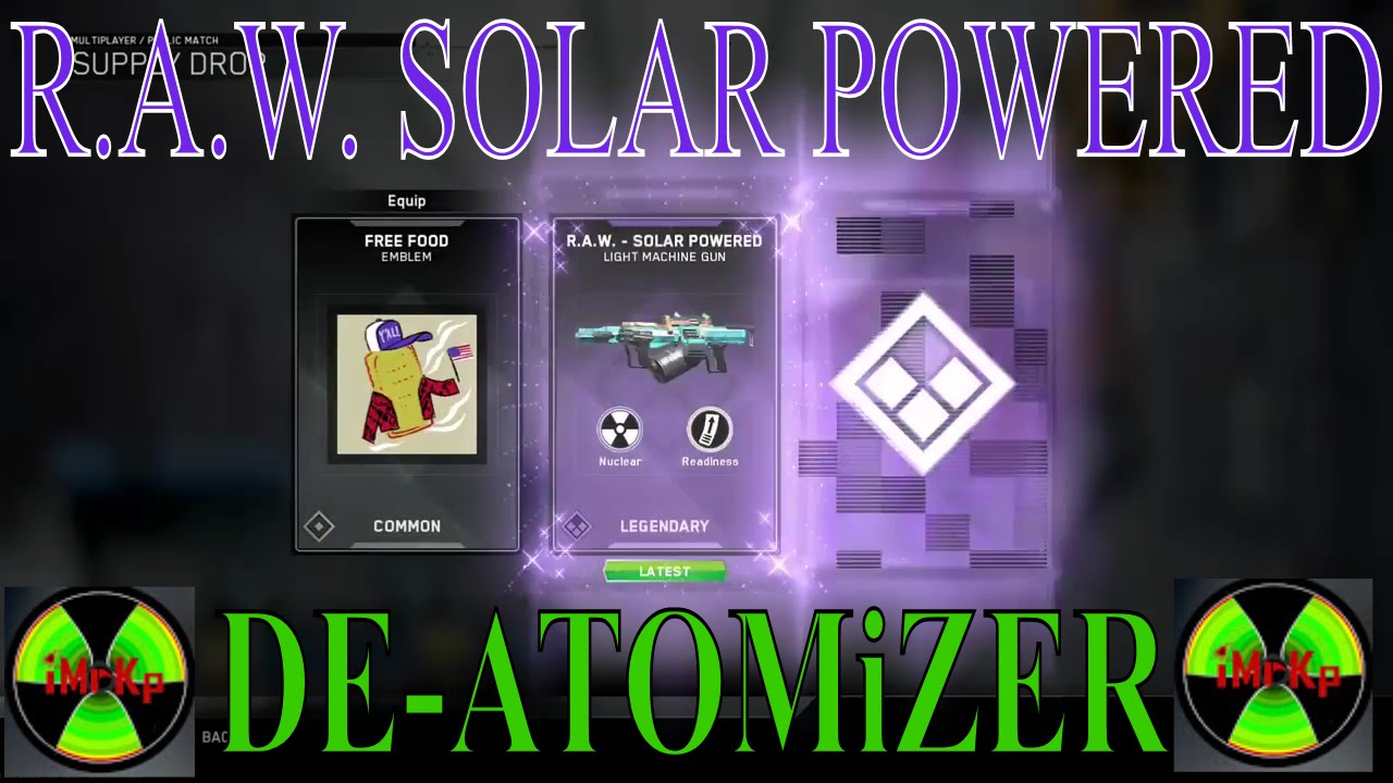 iMrKp - R.A.W. "Solar Powered" (DE-ATOMiZER) *NEW* SUMMER WEEK 2 HACK