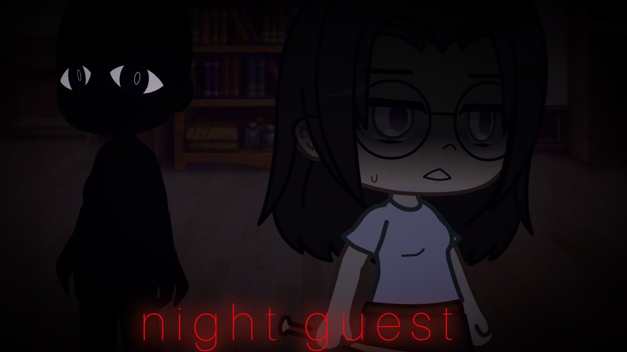 ☕🖤•{ night guest / ночной гость }•🖤☕ // gacha club // страшная история / scary tale