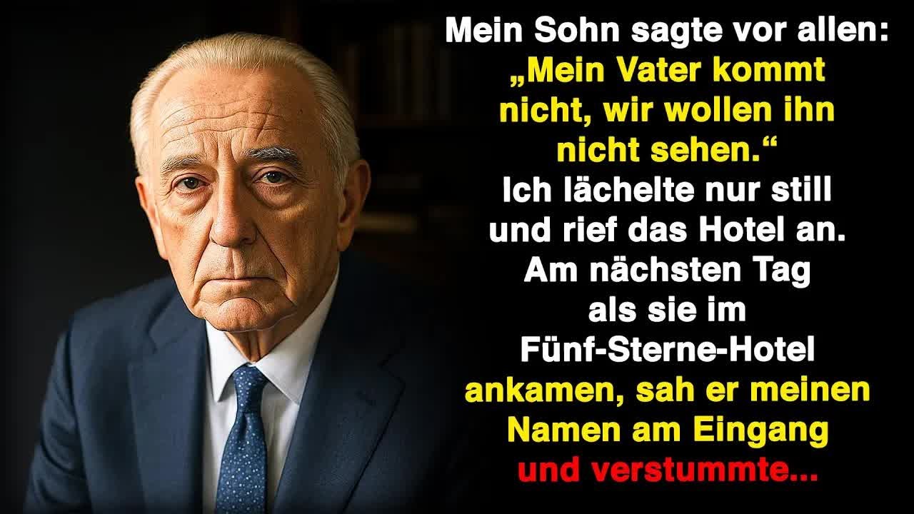 Mein Sohn wollte mich im Familienurlaub nicht dabeihaben, aber im Hotel sah er meinen Namen und