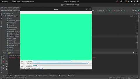 Color Formation Using OpenCV Trackbars #shorts