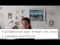 5 Productos que tienes en casa y puedes reutilizar para ordenar