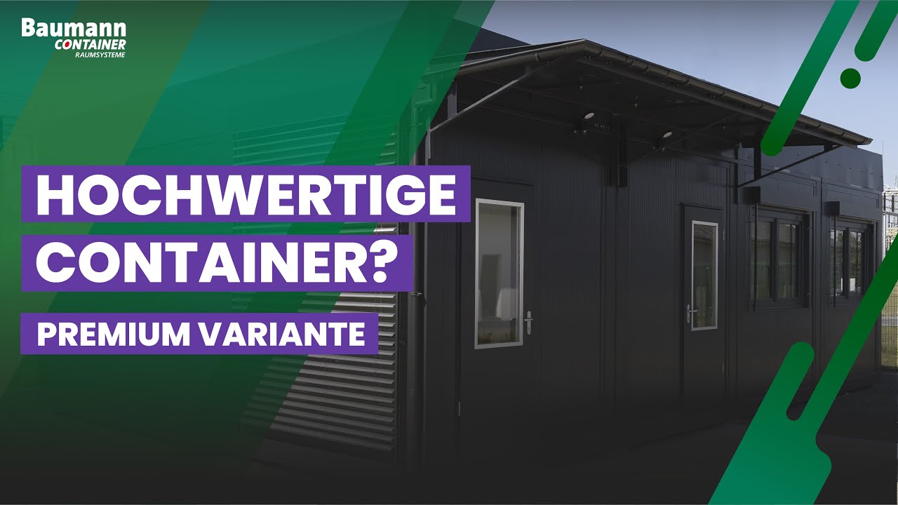 Hochwertiges Containerbüro aus unseren Premium Containern - Plus Line