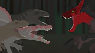 T-Rex, Giganotosaurus & Spinosaurus VS Ultimasaurus || Jurassic World Battle Animation (2/3)