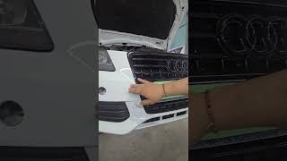 Audi A4 lovit frontal și va fi reparat pe asigurare