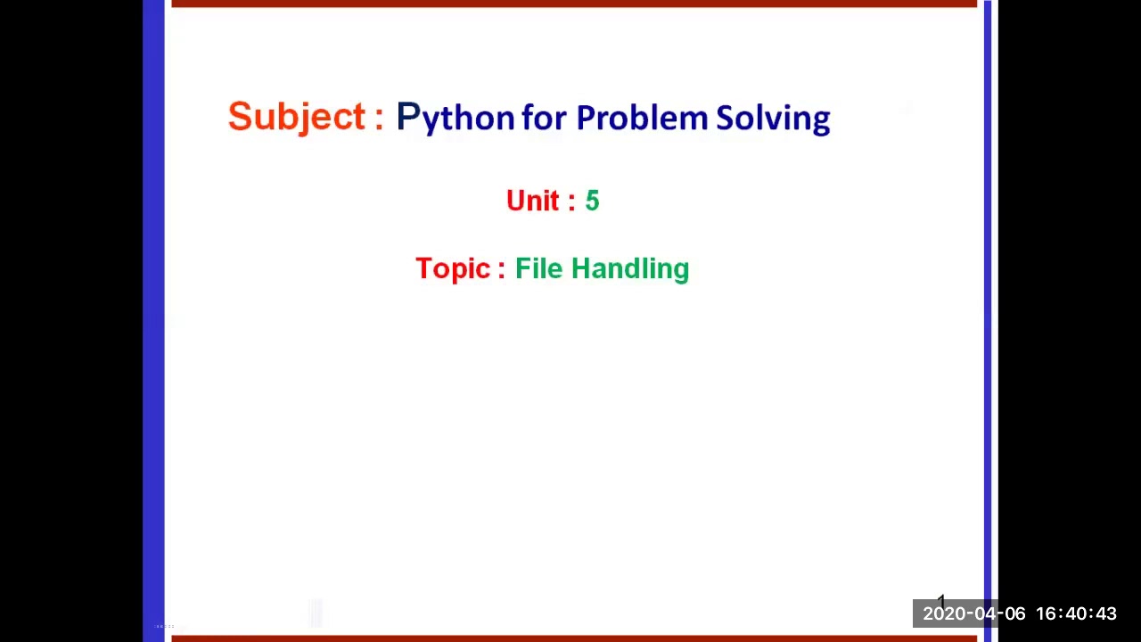 Python File Handling programs- By Prabhu Shankar - YouTube