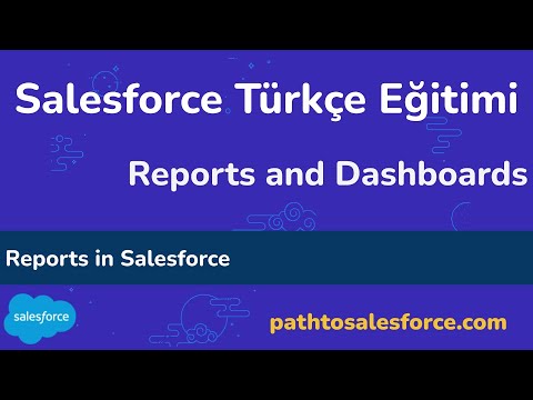 Video: Salesforce'ta ana sayfamda kontrol panelini nasıl gösteririm?