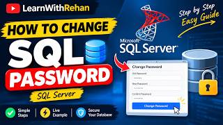How to Change SQL Server Password | Step-by-Step Guide | SQL Server Password Reset #sql #server