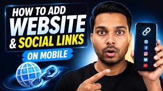 How to Add Website & Social Links on mobile screenshot 3