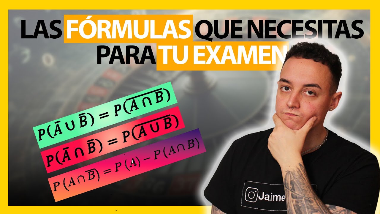 Todas las fórmulas de probabilidad explicadas 📝🎲 Morgan, Bayes, diferencia...