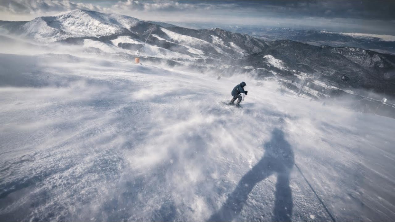 На лыжах сквозь бурю и лёд! [4K]