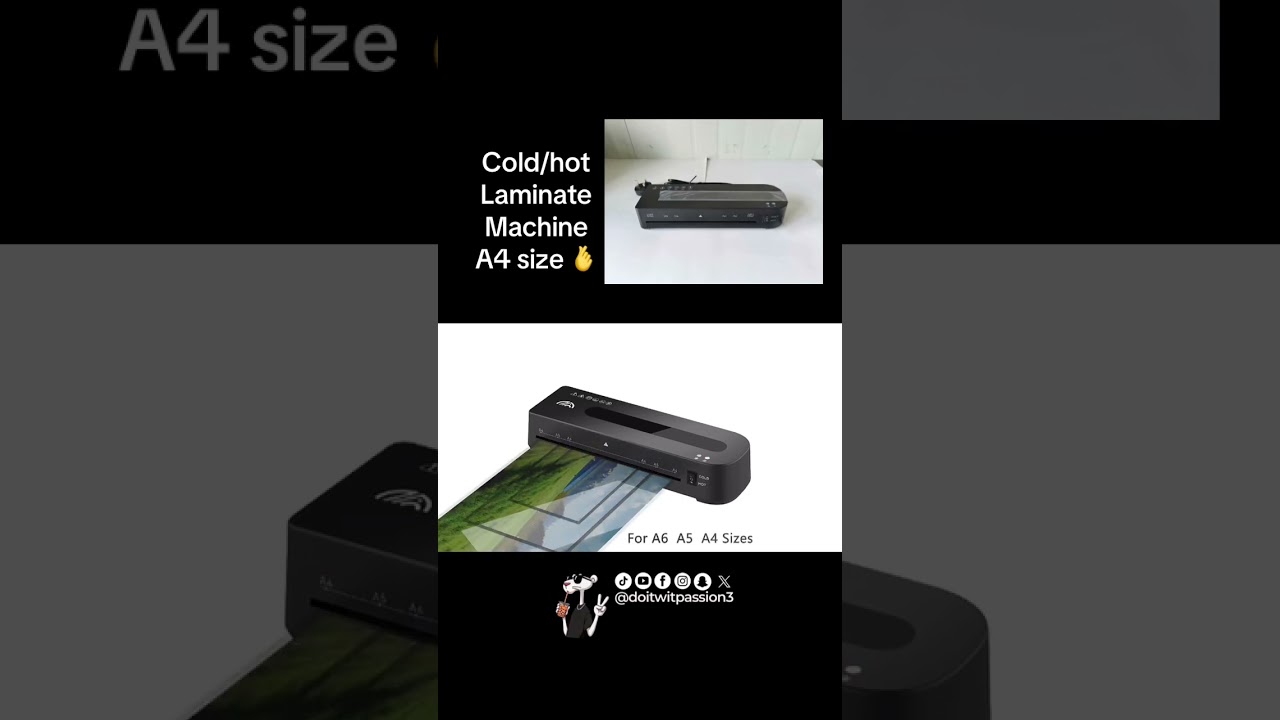 A4 Cold/Hot Lamination Machine