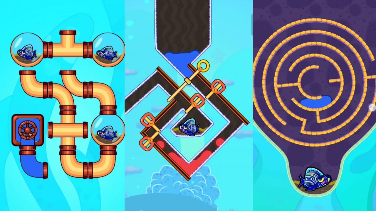 Save the fish game || Pull the pin || Save the fish level 135-158