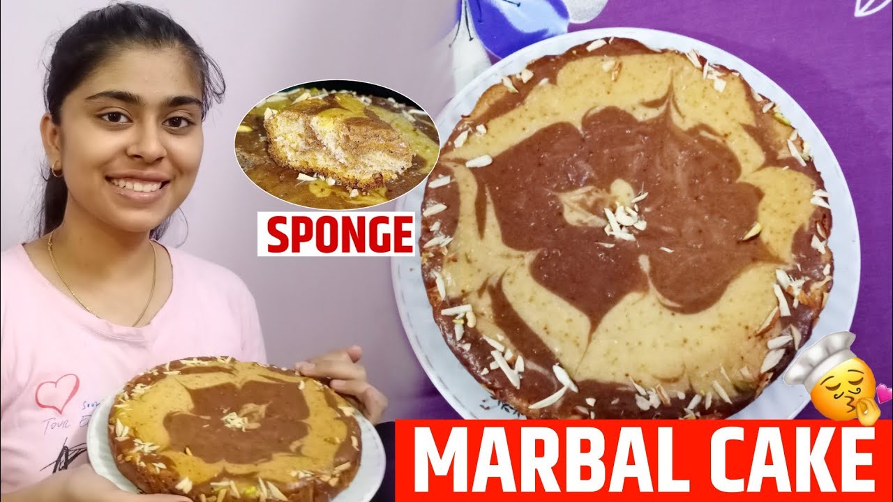 Marble Cake | Eggless  Cake Without Oven very easy only in 30 min| by ruby mhaske Christmas Special
