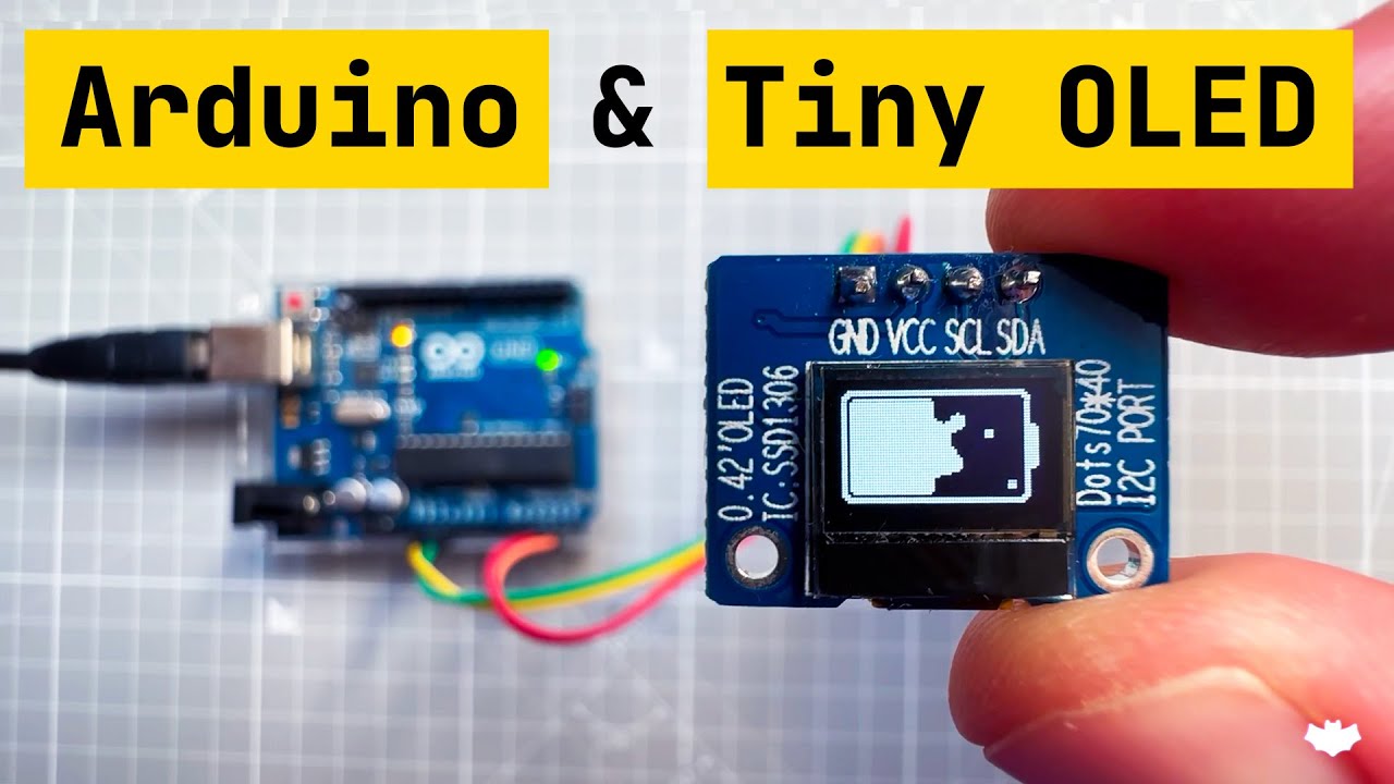 Arduino + Tiny OLED (Tutorial for beginners, Arduino UNO, SSD1306 72x40px  OLED Display, u8g2) 
