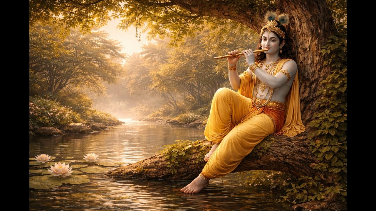 Lord Krishna Flute Music 🎶 | Divine Instrumental Meditation for Peace