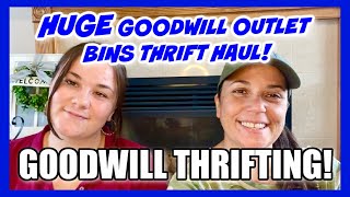 HUGE GOODWILL OUTLET BINS THRIFT HAUL AWESOME FINDS Thrifting Vintage & Home Decor