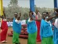 Women dancers welcome president kagame to nyaruguru