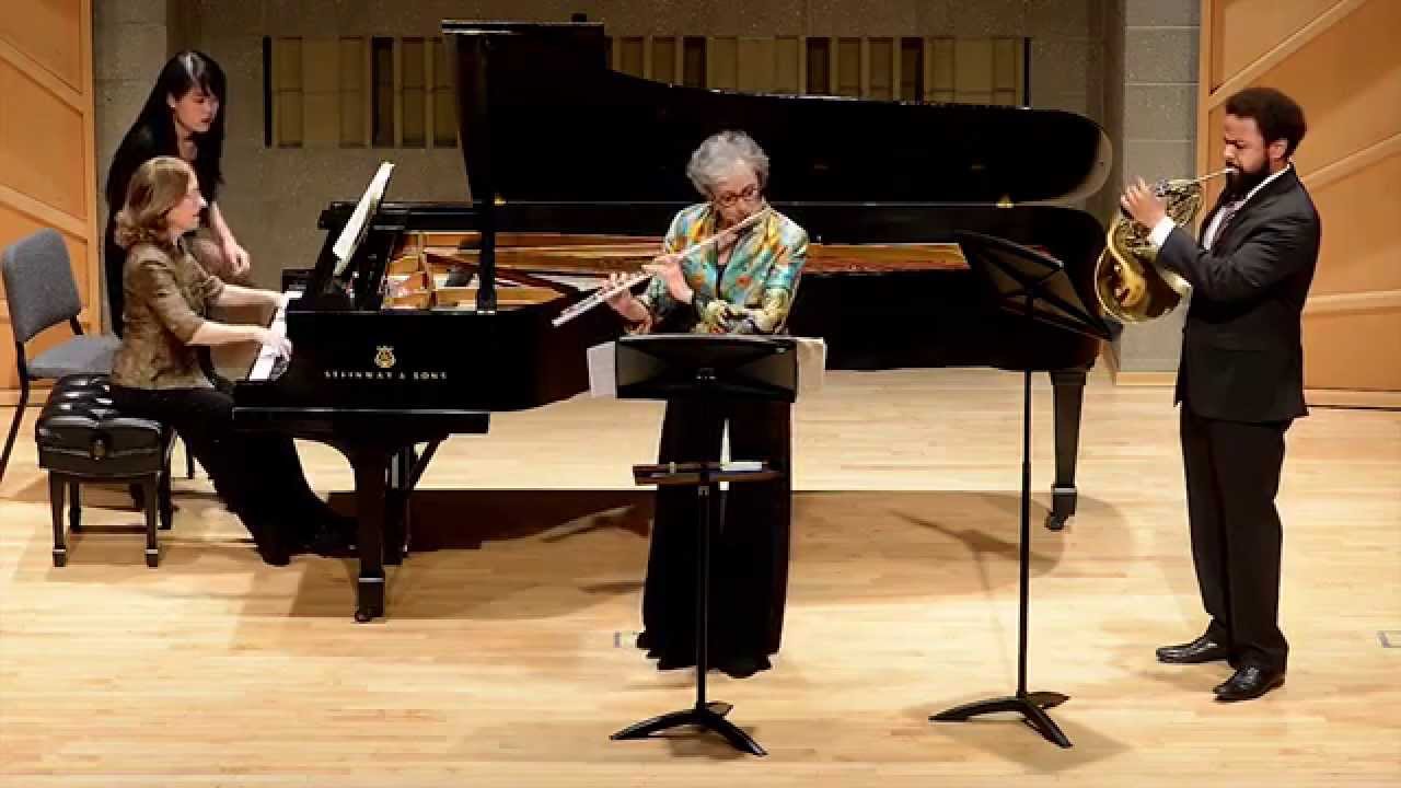 Ewazen Dance for flute, horn and piano YouTube