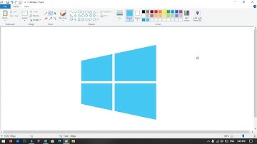 How to Draw Windows 10 Logo using MS Paint | How to draw on your computer