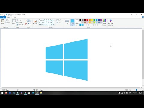 How to Draw Windows 10 Logo using MS Paint | How to draw on your computer