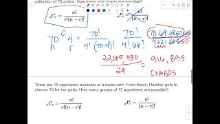 Week 2 Micro - Lecture Combinations & Permutations
