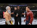 Old Bruce Lee vs. Spider-Man - EA Sports UFC 4 - Crazy Rematch 👊🤪