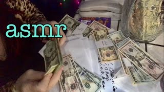 Quiet ASMR relaxation Balance Due R.P.  Paying Bills with cash stuffing envelopes phone calls, R.P. screenshot 4