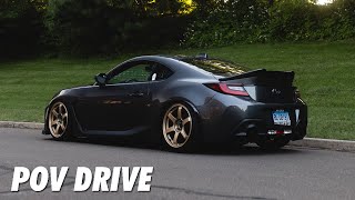 Golden Hour Photo Shoot | POV Drive | Slammed Subaru BRZ