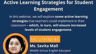 Webinar - 151 - Active learning strategies for better student engagement