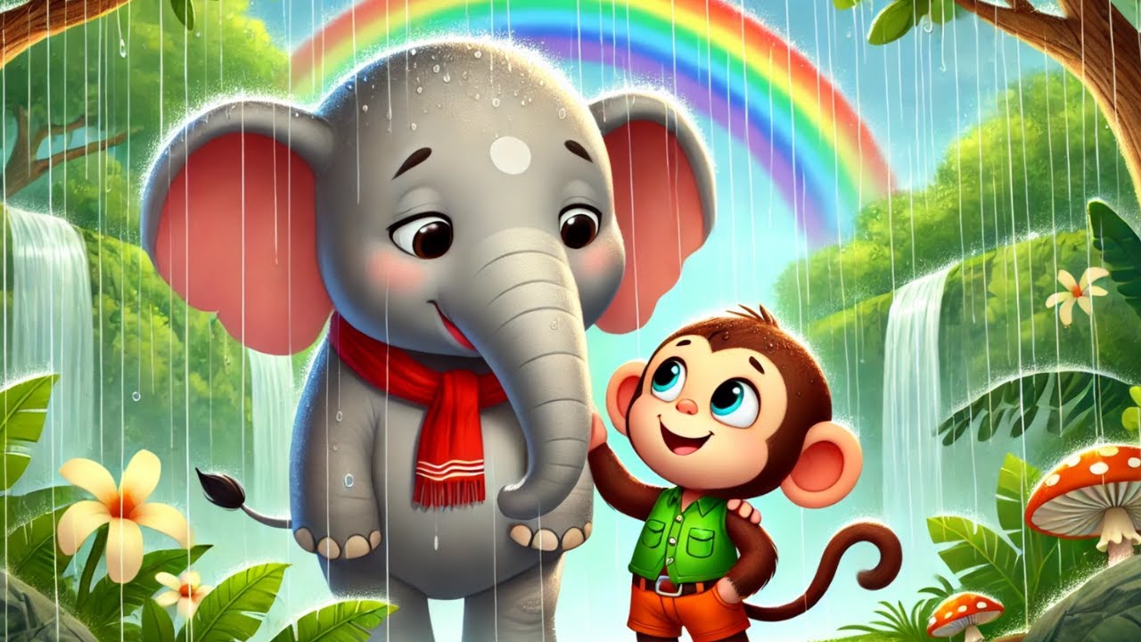 A Special Friendship Between the Monkey and Elephant / Overcoming Life ...