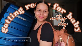 NESTING VLOG | packing my hospital bag + getting ready for baby | 4th time mom