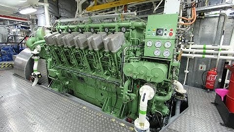 ABC V12 Diesel Engine Startup - Tugboat 7200hp