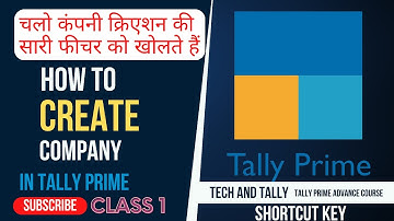 Step-by-Step Guide to Creating a Company in Tally Prime in Hindi