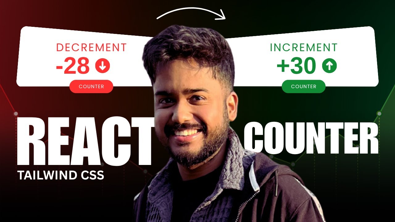 React Counter App Tutorial (useState + Tailwind CSS) for Beginners