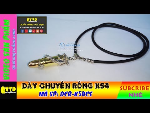 Video Dây chuyền làm từ vỏ đạn K54 quấn rồng độc đáo , dây... - youtube