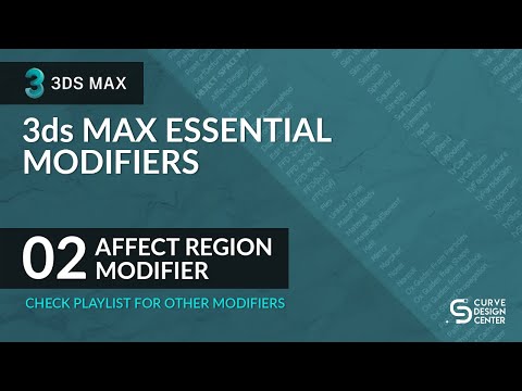 How to use Affect Region Modifier | 3Ds Max Essential Modifiers