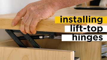 Installing Lift Top Coffee Table Hinges