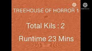 Kinemaster Treehouse Of Horror 1 1990 Carnage Count