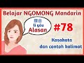 Belajar Ngomong Bahasa Mandarin #78
