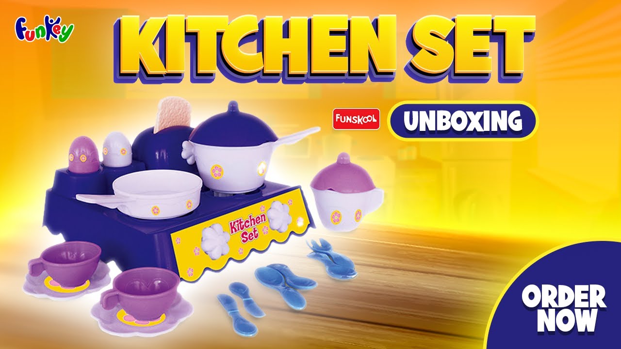 Unboxing Funskool Best Kitchen Cooking Toy Set For Kids | Pretend Play Toy | Review