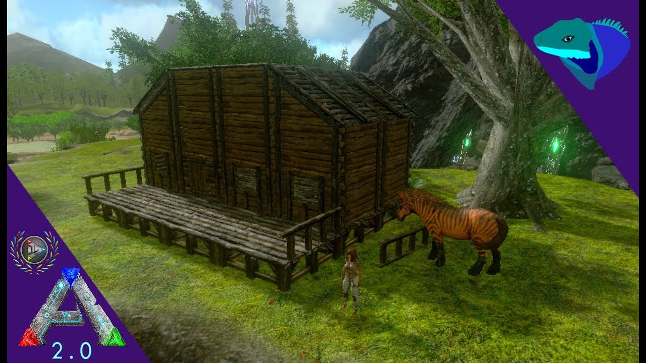SIMPLE MOUNTAIN CABIN BUILD! OUR FIRST OUTPOST! Solo ARK: Mobile [S2:E4 ...