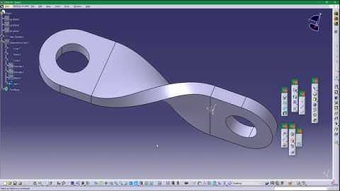 Twisted part, CATIA v5