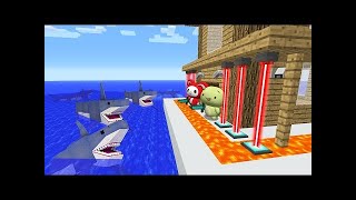 บ้านรักษาความปลอดภัยสุดแกร่ง vs ฉลามซอมบี้ - ไมน์คราฟต์ screenshot 5