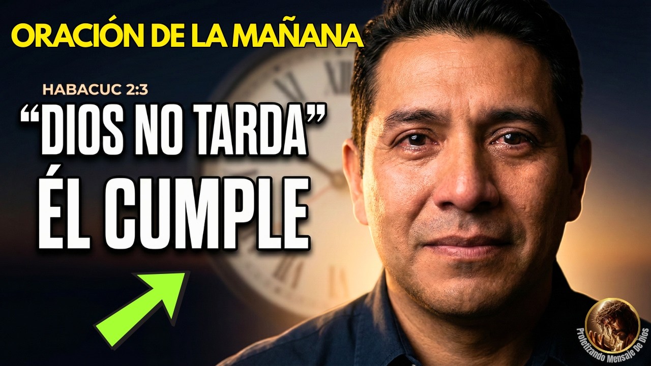 Oración de la Mañana | Habacuc capítulo 2 versículo 3 | Dios nunca se retrasa, Él siempre cumple 🙏