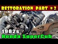 RESTORATION HONDA SUPER CUB  OLD C50 BIKE RESTORATION Part 2