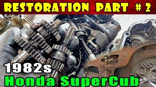 RESTORATION HONDA SUPER CUB  OLD C50 BIKE RESTORATION Part 2